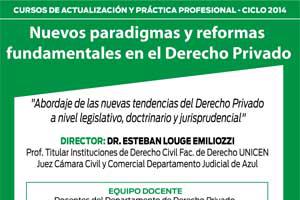 Curso: Nuevos paradigmas y reformas fundamentales en el Derecho Privado